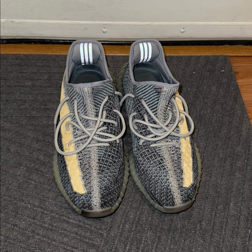 Adidas Yeezy Boost 350 V2 with Gray and Yellow Accents
